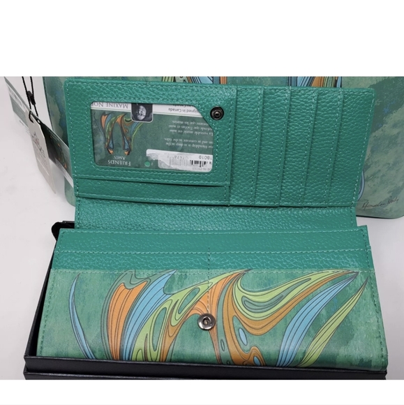 Maxine Noel Friends Amis Faux Leather Art Shoulder Bag And Wallet - Picture 8 of 13
